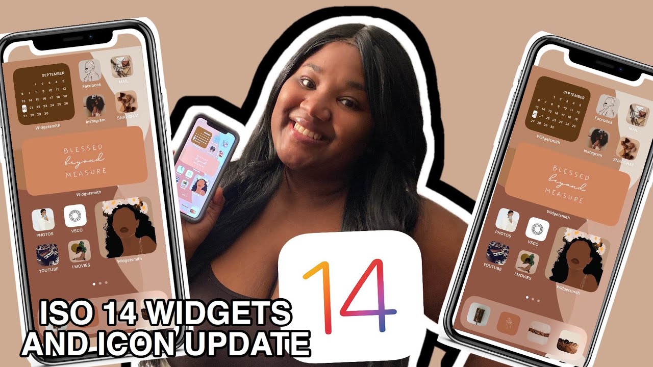 How To Customize Your Ios 14 Home Screen Brown Aesthetics Custom Widgets Icons Youtube