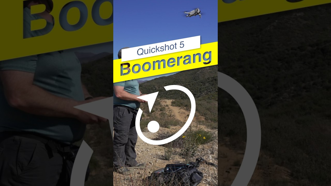The Boomerang Quickshot - DJI Mini 4 Pro 