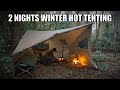 2 nights in the new onetigris cozshack winter hot tent