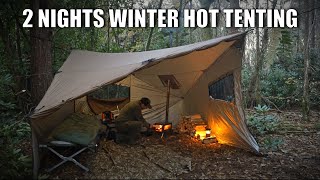 2 nights in the new onetigris Cozshack winter hot tent