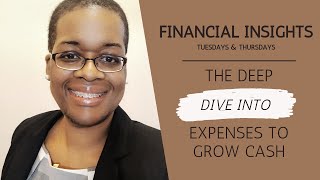 How does an expense review help with cash flow?