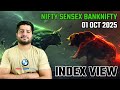 INDEX VIEW | 01 Oct 2025 Wednesday | Market Analysis By Hitesh Narwal