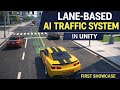 Lane-Based AI Traffic System in Unity | First Runtime Showcase