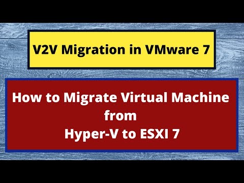 Hyper V에서 VMware로 VM 마이그레이션 | 가상에서 가상으로의 마이그레이션 VMware |VMware Converter 독립 실행형