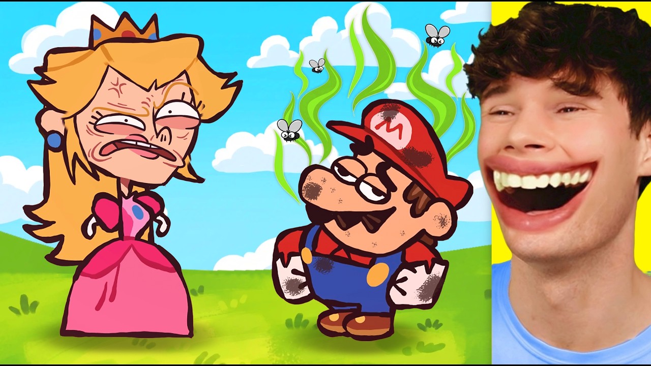 Try NOT To LAUGH *Mario MOVIE Animations*