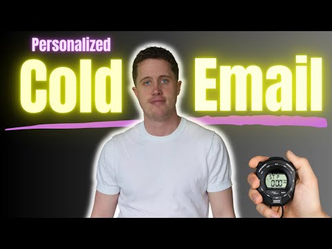 Write a Personalized Cold Email in 7 Minutes or LESS that Books a Meeting