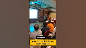 What is E scrip in import export business? Export Import training in Mumbai by Harsh Dhawan.#mumbai