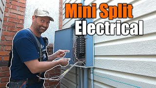 Mini Split Electrical Hook Ups | THE HANDYMAN |