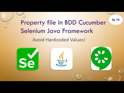 Property File in BDD Cucumber Selenium Java | Avoid Hardcoded Values ...