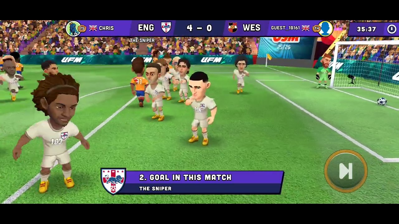 Twistedchris 🇬🇧 Vs Guest_1B161 🇬🇧 at Indoor Fiesta Mini Football 