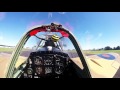 Spitfire onboard start engine, run up and take off then landing 4 min