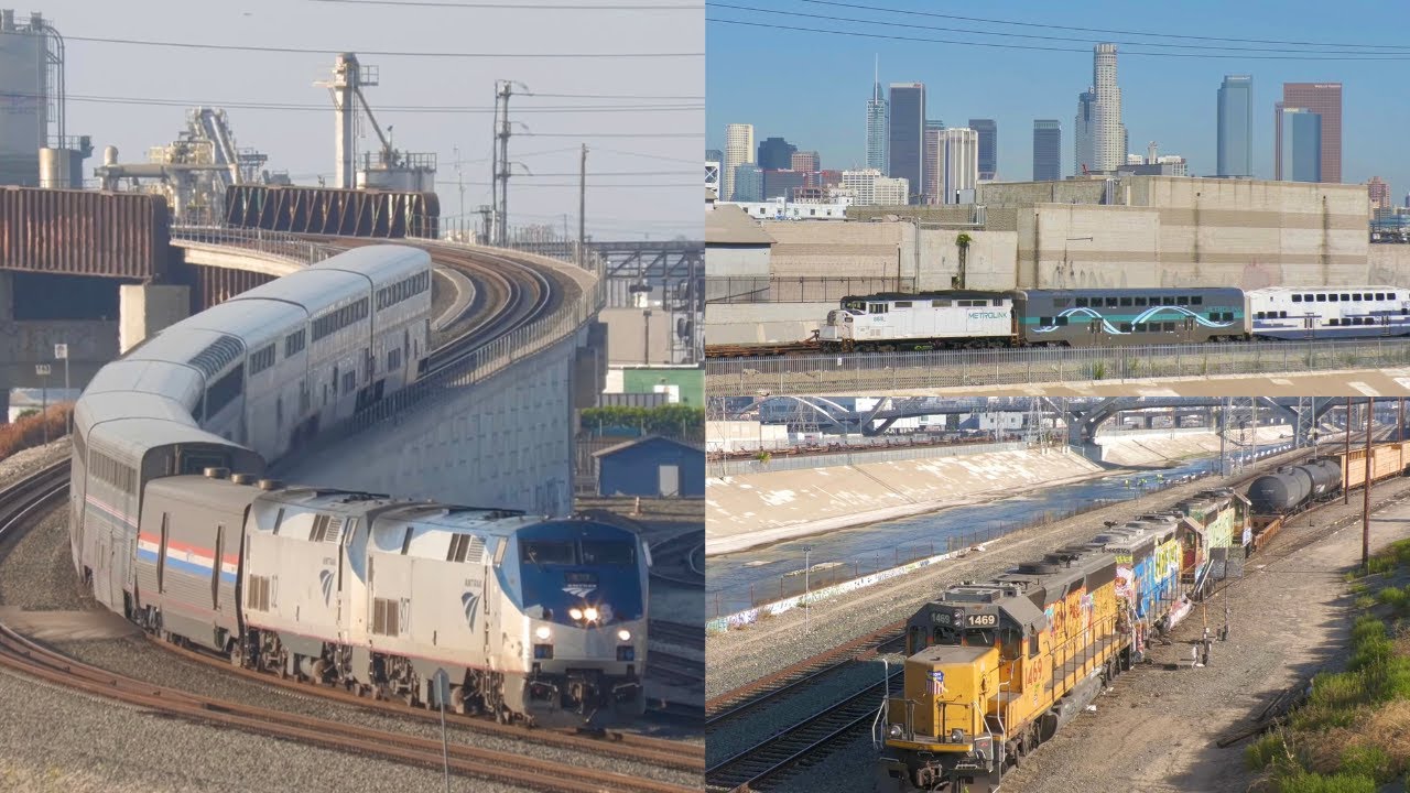 Railfanning Los Angeles, CA FT P40DCs, AMTK 509, HR4000, and More! 8/8/2023