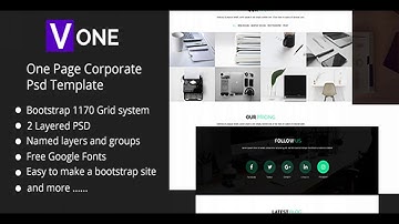 Vone - One Page Corporate Psd Template | Themeforest Website Templates and Themes