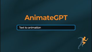 Text to Animation is now available with AnimateGPT!
