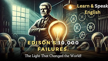 The Story Behind Edison’s 10,000 Light Bulb Failures! | English Story with subtitles