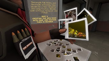 SFM - Decompile a Valve Model, Edit and Send Back to SFM - Pt 8 Skinning in Blender (Gimp)