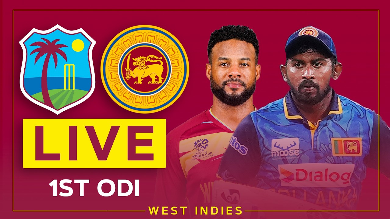 🔴 LIVE | West Indies v Sri Lanka | 1st ODI