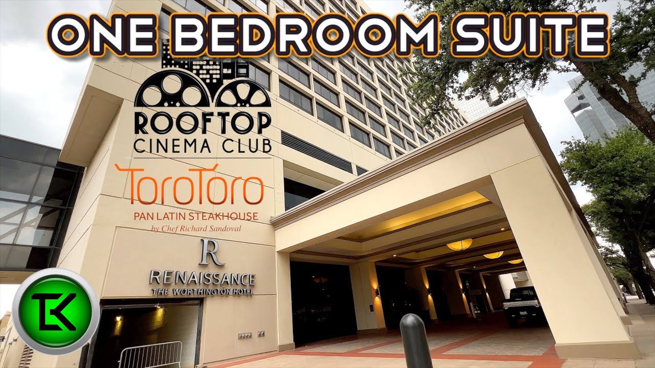 Hotel Tour: The Worthington Renaissance Hotel in Ft Worth Texas! Toro Toro and Rooftop Cinema