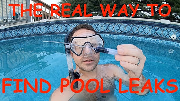 How to ACTUALLY FIND Leaks in Pool Liner - DON