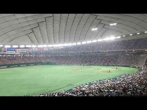 6月22日(金) 読売ジャイアンツVS東京ヤクルトスワローズ ８回の表 西浦、中村の連打から代打畠山のスリーランホームラン！