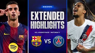 Celebrity Barcelona vs. PSG: Extended Highlights | UCL League Phase MD 2 | CBS Sports Golazo Profile
