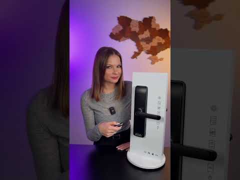 Розумний дверний біометричний замок SEVEN LOCK SL-7763BF black, видео 3