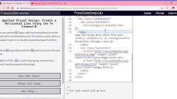 Learn Applied Visual Design  Create a Horizontal Line Using the hr Element   freeCodeCamp org   Goog