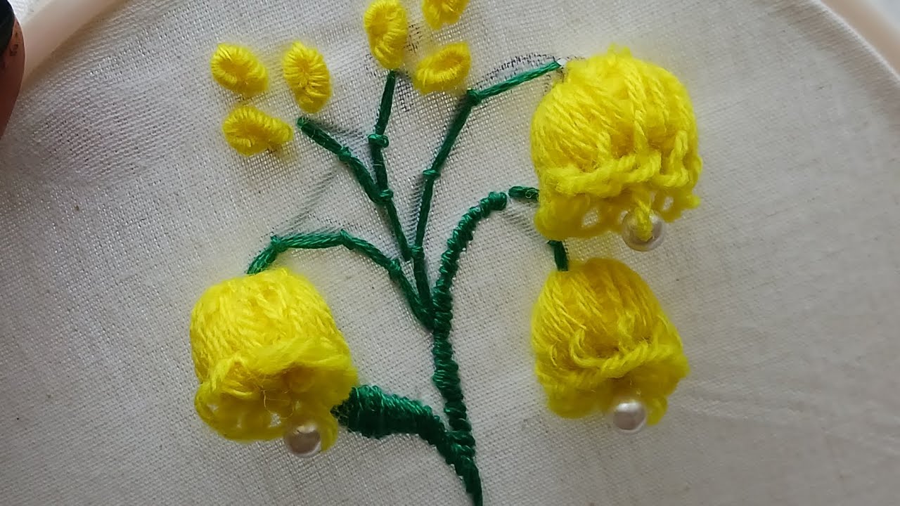 Amazing flower design/most beautiful flower design hand embroidery