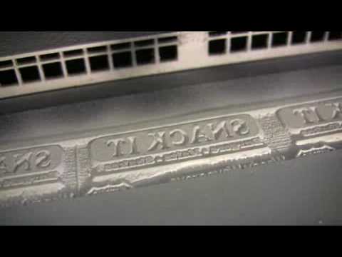 Rubber stamp engraving - Trotec Speedy 300 - YouTube