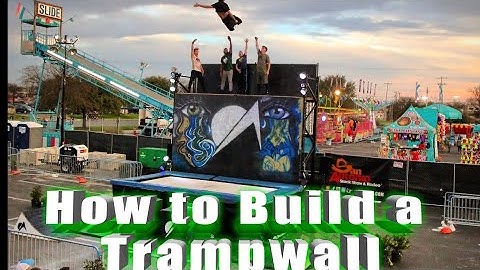 HOW TO BUILD A TRAMPWALL - How to build a portable trampwall out of shelving for shows