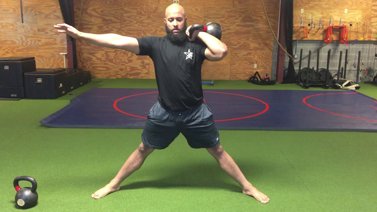 Cossack Squat Front Rack - YouTube