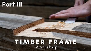 Tiny Timber Frame Workshop Pt. 3: Wedged Dovetail Through Mortise // Plans Available
