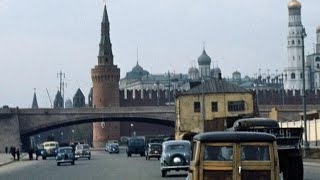 Зима, 1953,  На Автомобиле По Москве. Едем По Москворецкой Наб. Через Красную Пл. И По Тверской.