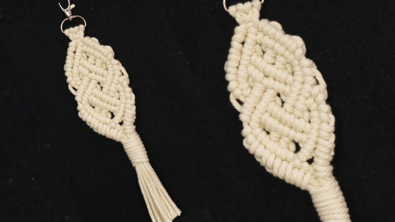 DIY Celtic Knot Macrame Keychain