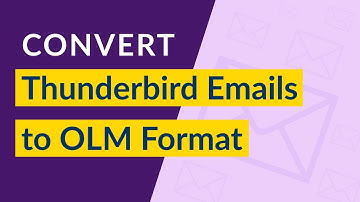 How to Convert Thunderbird to OLM ? | Thunderbird to Outlook for Mac Converter