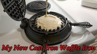 My New (to me) Cast Iron Waffle Iron