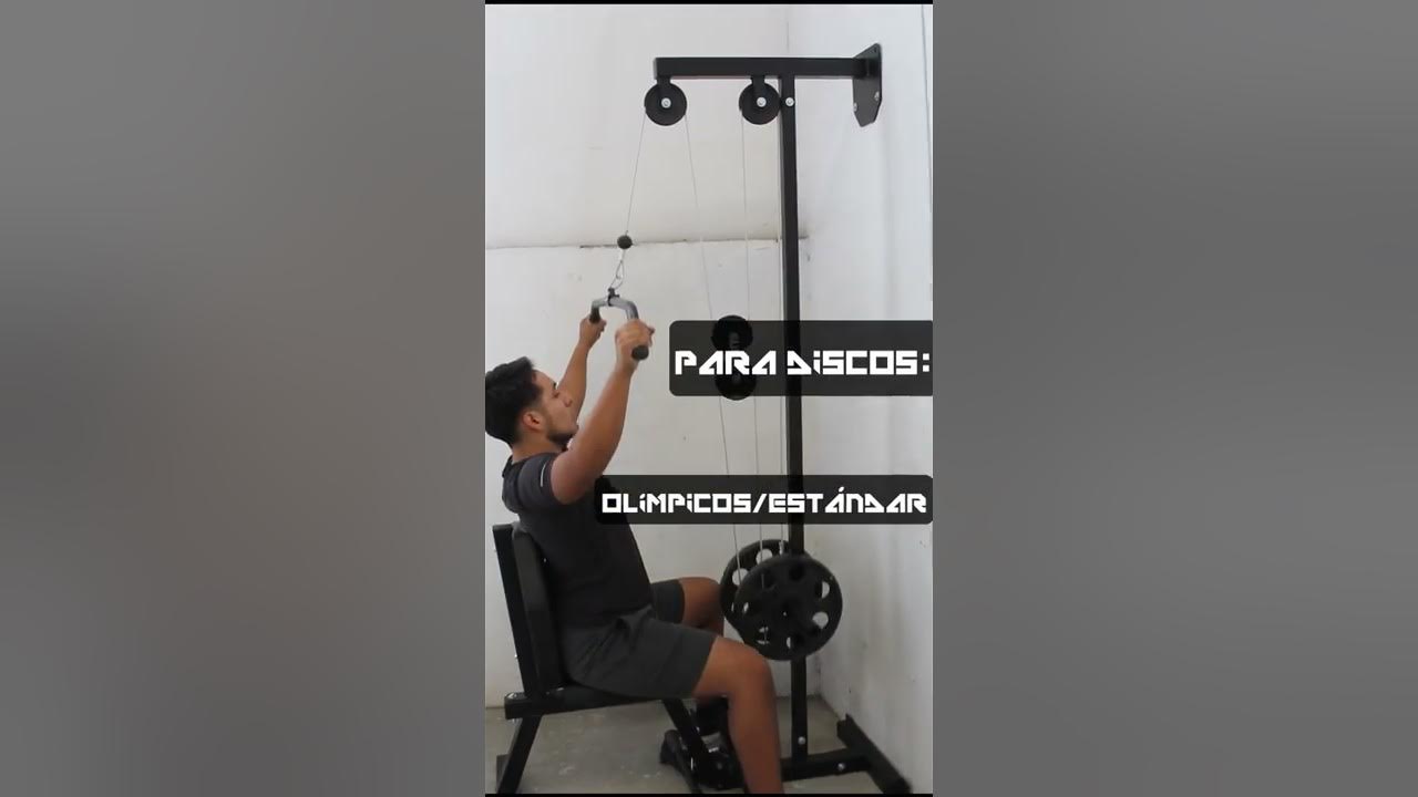 Polea alta y baja para gimnasio en casa( crossover de pared para