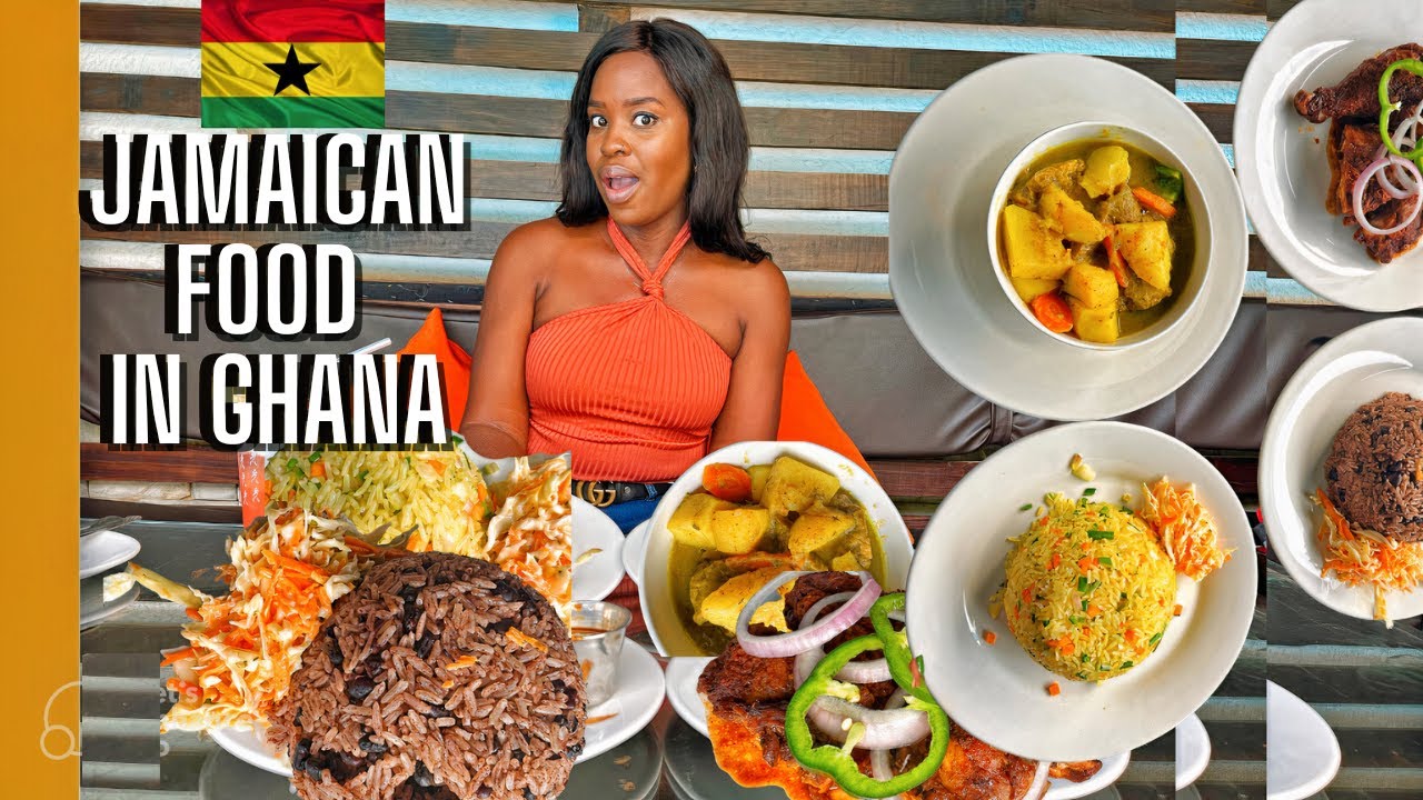 LIVING IN GHANA | I TRIED JAMAICAN FOOD FOR THE FIRST TIME IN GHANA