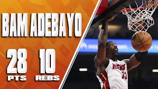 Bam Adebayo 28 Points, 10 Rebs, 7 Assists VS Kings