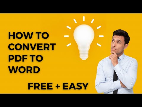 How to Convert PDF file into WORD File - Windows and Mac OS Compatible #PDF #Convert #Word #Editable