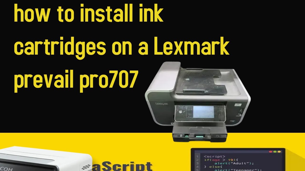 how to install ink cartridges on a Lexmark prevail pro707