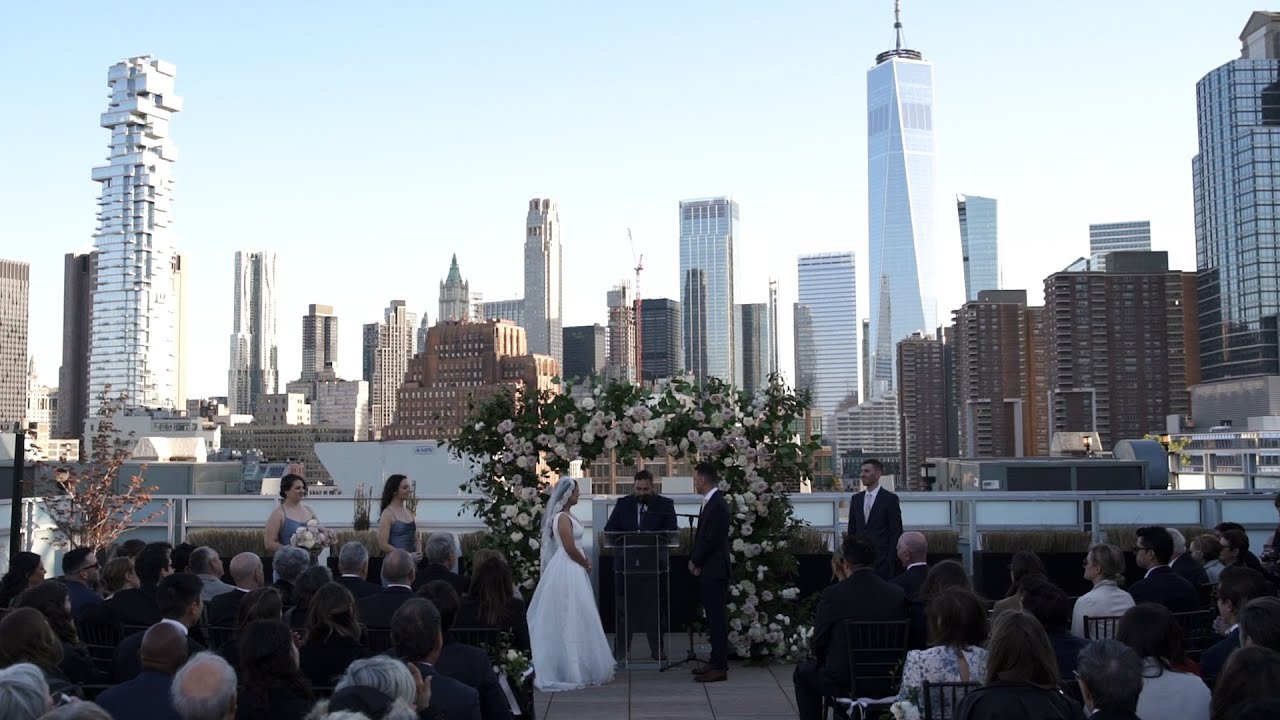 Tribeca Rooftop Wedding NYC Melissa & Jacob