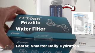 Frizzlife MD40 8-Stage Water Filter Review + FF1080 Faucet Filter | Faster, Smarter Daily Hydration
