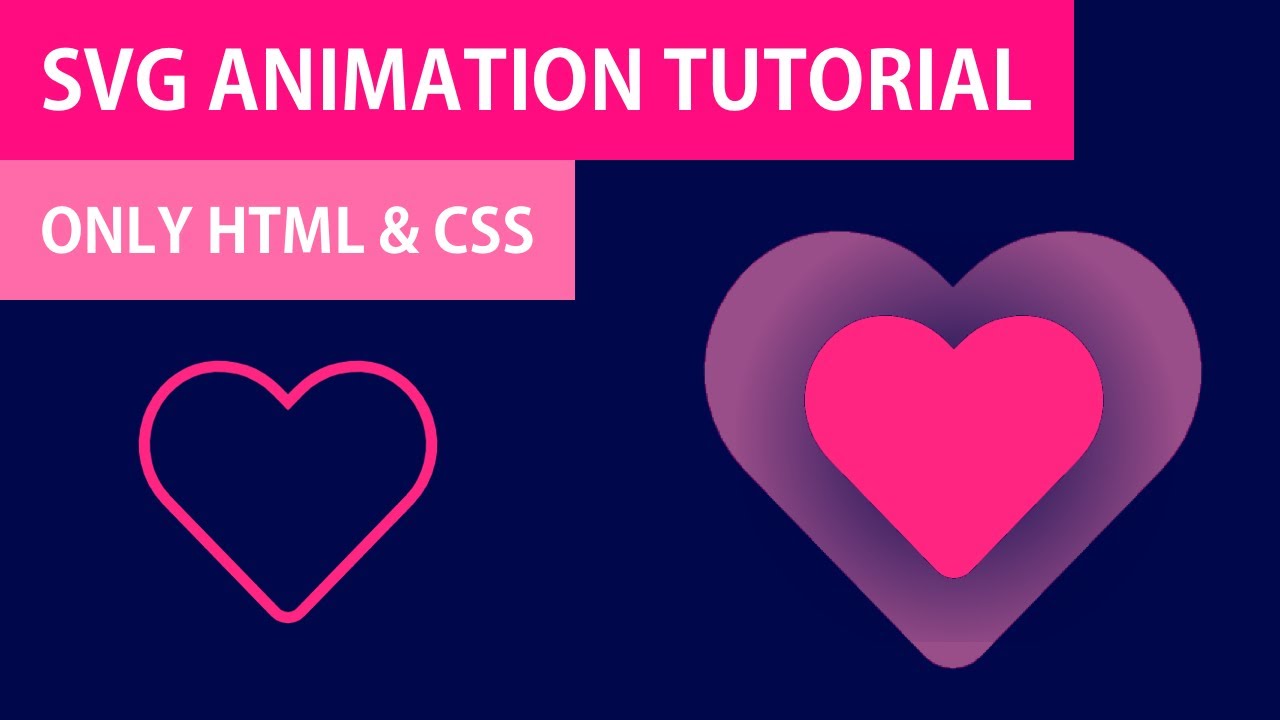 Heart SVG Animation | HTML CSS Hover Animation - YouTube