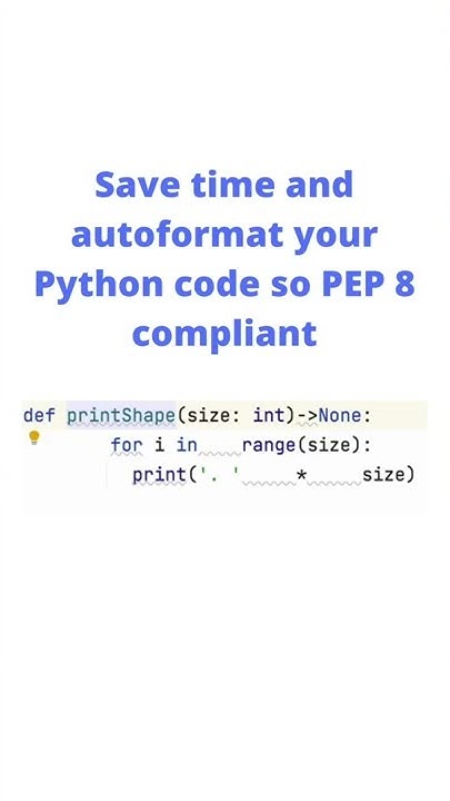 How to auto format Python code. #shorts - YouTube