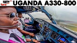 Uganda Airlines Airbus A330-800Neo Cockpit To Johannesburg