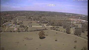 FPV Dragon osd test and crash landing.