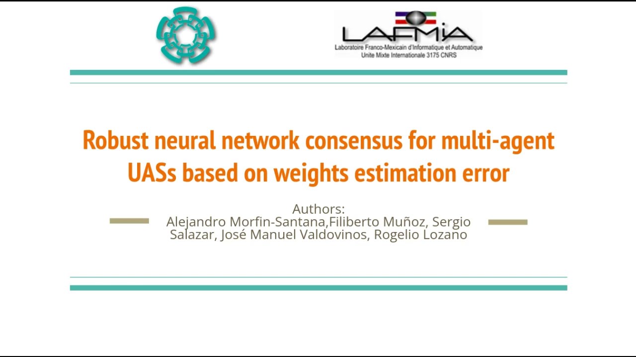 Robust neural network consensus for multi-agent UASs based on weights estimation error