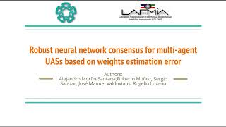 Robust neural network consensus for multi-agent UASs based on weights estimation error