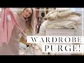 WARDROBE PURGE!! // A HUGE CLOSET CLEAROUT - CLOTHES & BEAUTY ORGANISATION // Fashion Mumblr